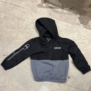 Champion Kids Two-Tone Black and Gray Hoodie